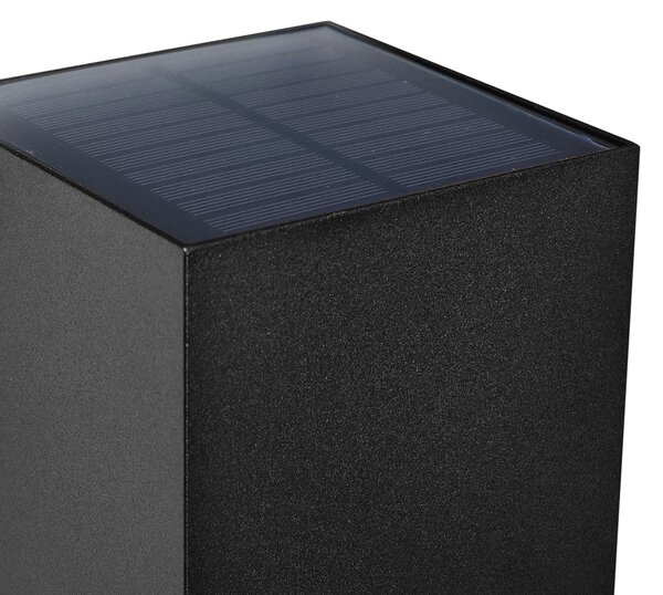 Zunanja stenska svetilka črna vklj. LED IP65 solarna - Charlene