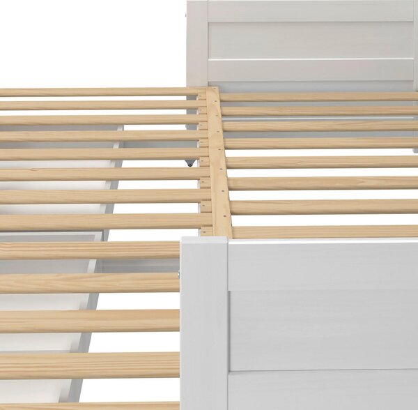 RAZTEGLJIVA POSTELJA 90-180 cm x 200 cm , bela