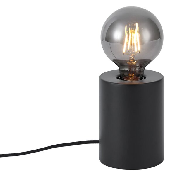 Moderna namizna svetilka črna 13 cm - Cylinder