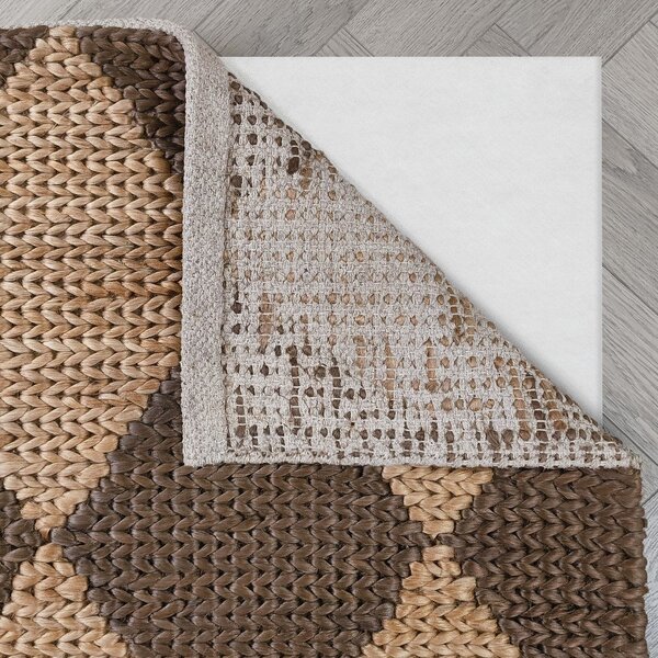 Ročno tkana preproga iz mešanice jute v rjavi in naravni barvi 120x170 cm Effie Diamond – Flair Rugs