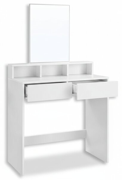 Toaletna mizica VANESA, 80x40x140cm, bela Vasagle