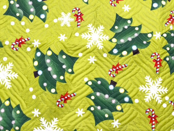 Pregrinjalo za posteljo CHRISTMAS TREE, zeleno Dimenzije: 170 x 210 cm
