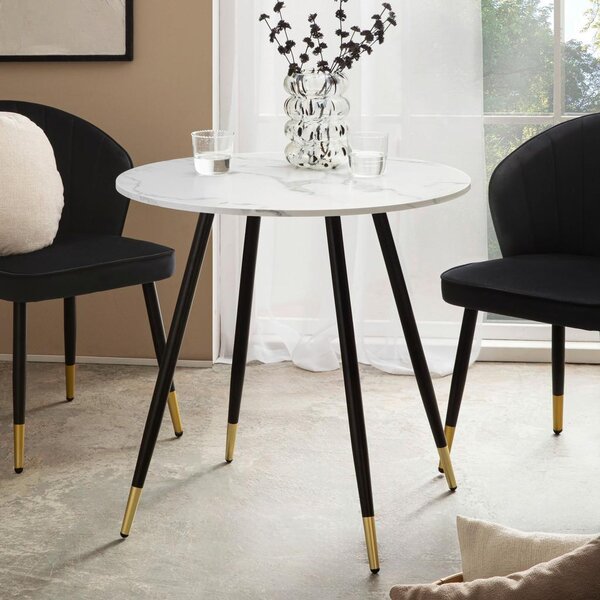Livetastic Jedilna Miza Marble, Videz Marmorja, Ø 75cm