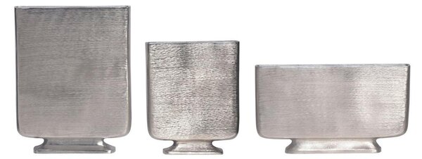Livetastic Set Dekorativnih Vaz Silver, 3 Kos