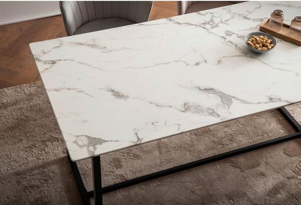 MID.YOU Jedilna Miza Marble, Videz Marmorja, 120x60cm