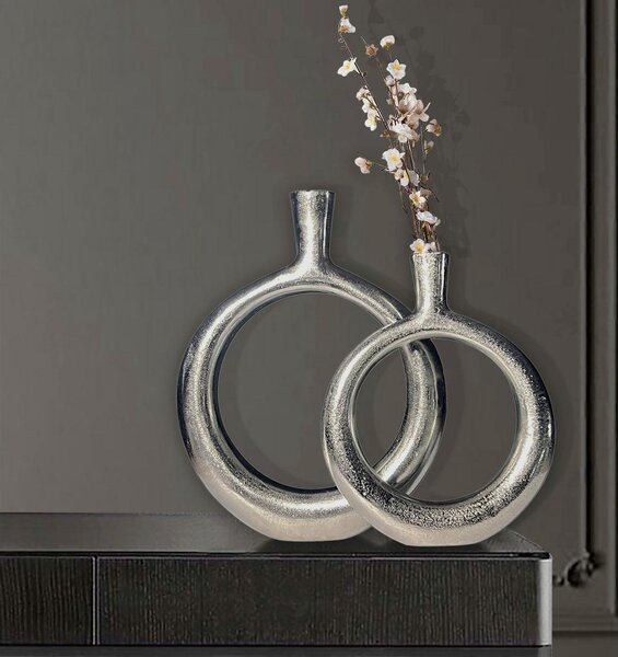 Livetastic Set Dekorativnih Vaz Silver, 2 Kos