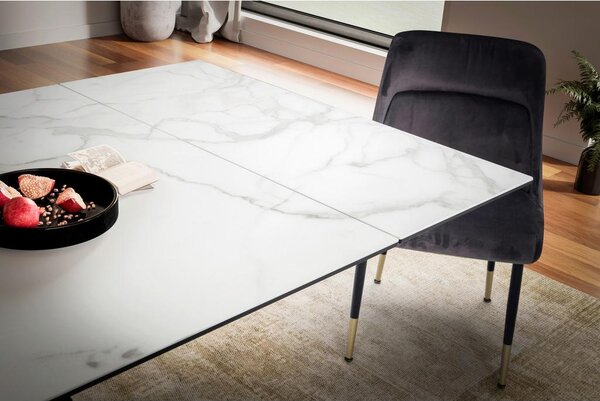 MID.YOU Raztegljiva Jedilna Miza Marble, Keramika, 180-260x95cm