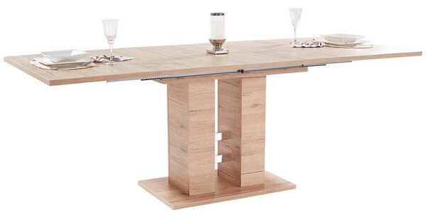 Mömax Raztegljiva Miza Helena, Barva Hrasta, 140-220 X 90 Cm