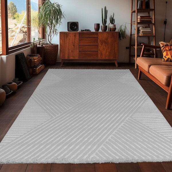 Novel Tkana Preproga Sahara, Srebrna, 120x170cm