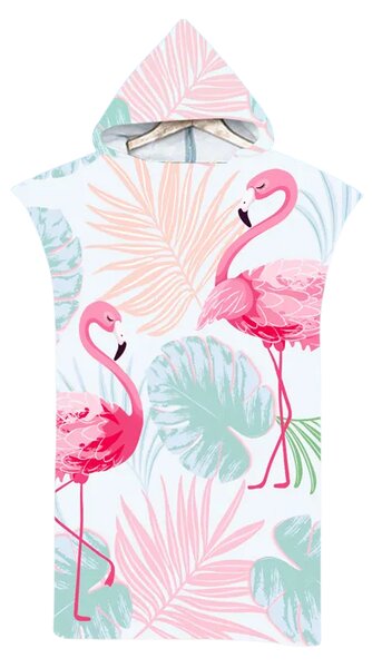 Plažni pončo FLAMINGO barvni 80x145 cm