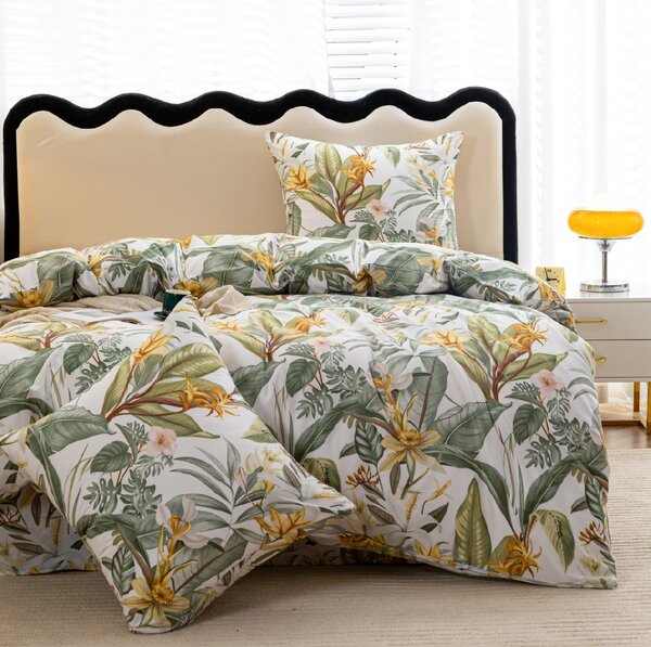 Posteljnina iz mikrovlaken AMAZON BREEZE, kremna Dimenzije posteljnine: 70 x 80 cm | 140 x 200 cm