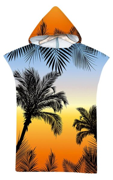 Plažni pončo PALM BEACH barvni 80x145 cm