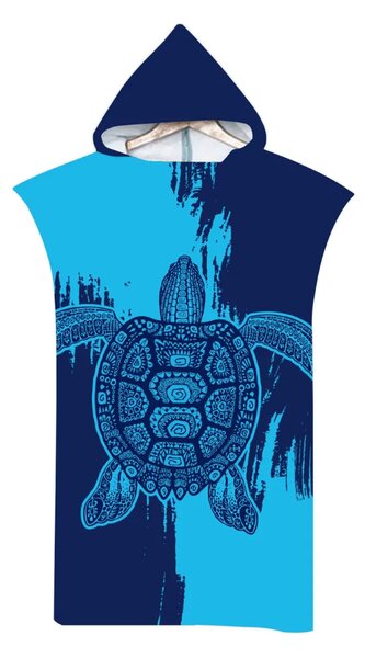 Plažna pončo INDIGO modra 80x145 cm