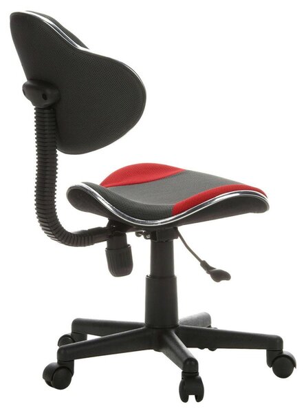 MID.YOU Mladinski Vrtljivi Stol Kiddy Gti 2, Siva, Rdeča