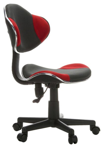 MID.YOU Mladinski Vrtljivi Stol Kiddy Gti 2, Siva, Rdeča