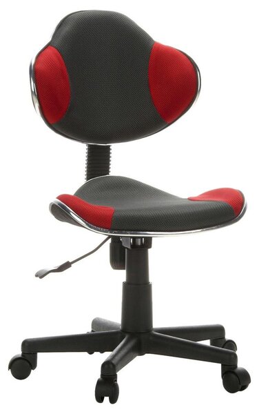 MID.YOU Mladinski Vrtljivi Stol Kiddy Gti 2, Siva, Rdeča