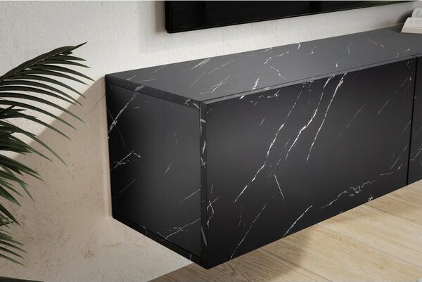 MID.YOU Nizka Omarica Marble, Črna