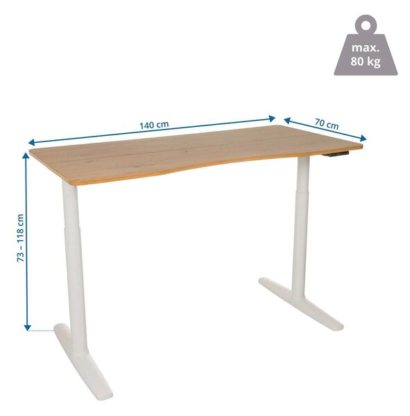 MID.YOU Pisalna Miza Stand Pro R, Hrast
