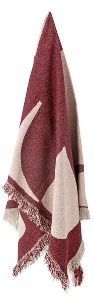 Rdeča odeja iz mešanice bombaža 130x160 cm Olica – Bloomingville