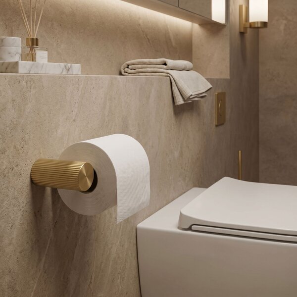 Držalo za toaletni papir 64105 SOLO Brush Gold