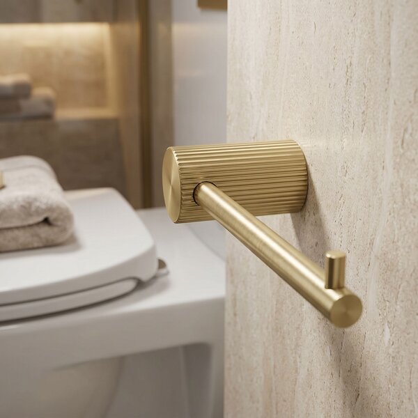 Držalo za toaletni papir 64105 SOLO Brush Gold