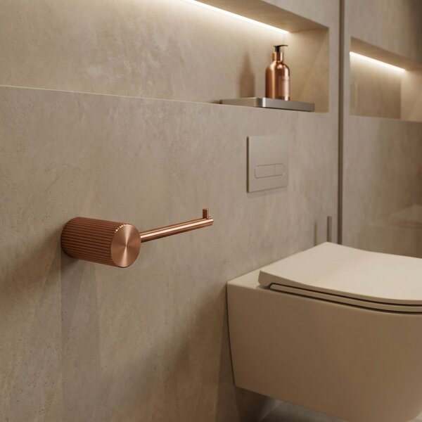 Držalo za toaletni papir 64105 SOLO Brush Copper