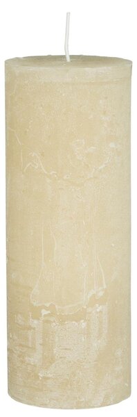 IB Laursen Stebrna sveča RUSTIC FOG CREAM 18 cm kremna