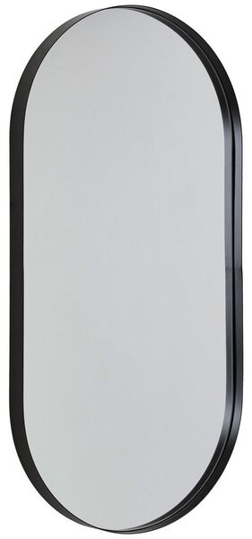 STENSKO OGLEDALO, 50/100/5 cm kovina, steklo, leseni material