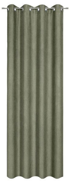 Mömax Končana Zavesa Velours, Zelena, Ca. 140/245 Cm