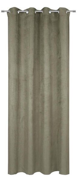 Mömax Končana Zavesa Velours, Zelena, Ca. 140/245 Cm