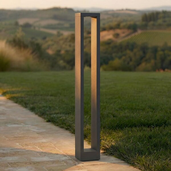 Lucande Jupp LED projektorska svetilka, 90 cm, antracit, kovina, IP54, Črna, Aluminij, Sodobni
