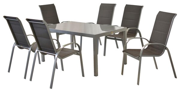 VRTNI SET aluminij srebrne barve antracit, srebrne barve
