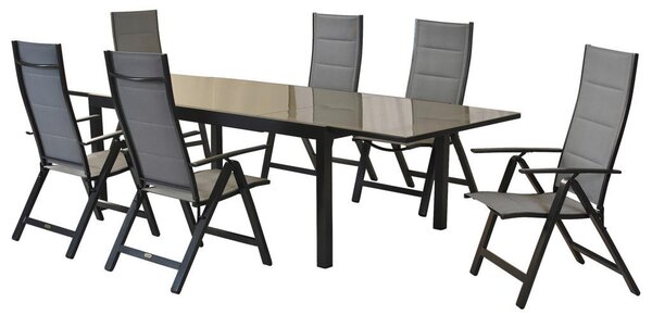 VRTNI SET aluminij barve grafita, siva barve grafita, siva