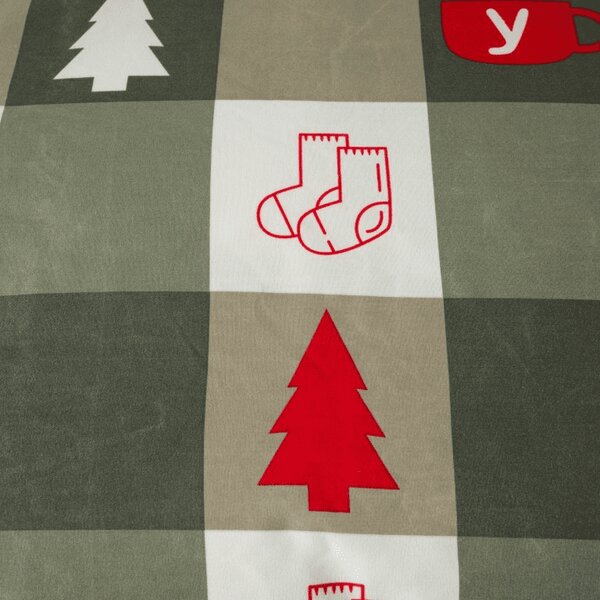 Posteljnina iz mikrovlaken CHRISTMAS SOCKS zelena Dimenzije posteljnine: 70 x 90 cm | 140 x 220 cm
