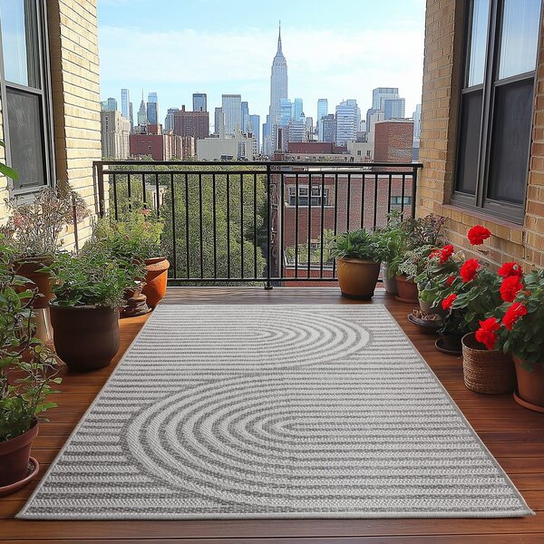 Siva notranja in zunanja preproga 120x170 cm Desert 1301 – Ayyildiz Carpets
