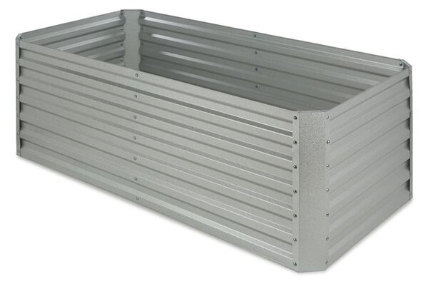 Blumfeldt High Grow Straight, visoka greda, 180 x 60 x 90 cm, 970 l, jeklo, pocinkano, srebrna barva