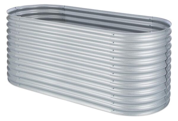 Blumfeldt High Grow , Srebrna, 2 m , Dvignjena greda, Cinkiran aluminij