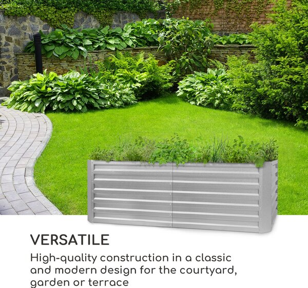 Blumfeldt High Grow Straight, visoka greda, 200 x 60 x 100 cm, 1200 l, jeklo