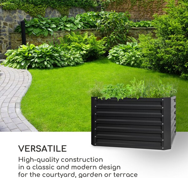 Blumfeldt Blum High Grow Straight, visoka greda, 100 x 60 x 100 cm, 600 l, jeklo