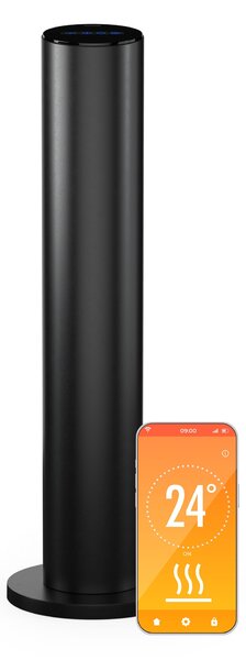 Blumfeldt SmartFlow Tower infrardeči radiator, 700 W, 360° porazdelitev toplote, Upravljanje prek WLAN