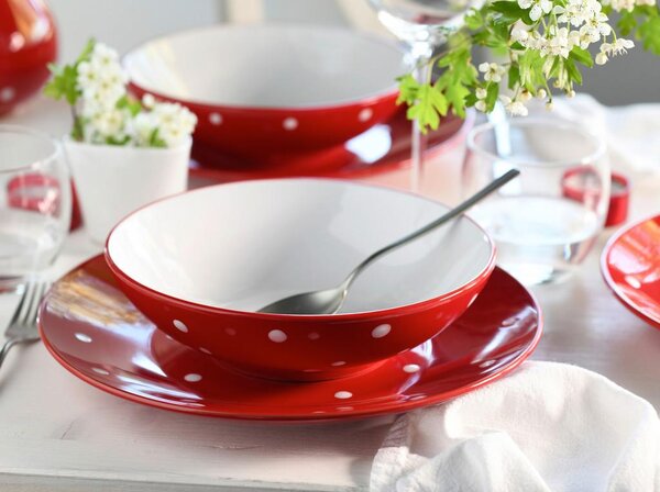 Creatable Jedilni Servis Polka Dots, 12-Delni