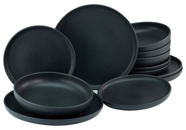 Creatable Jedilni Servis Uno Black, 12-Delni