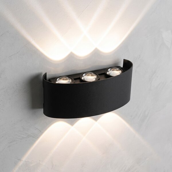 Fasadna stenska svetilka LED JNH040-6G Black