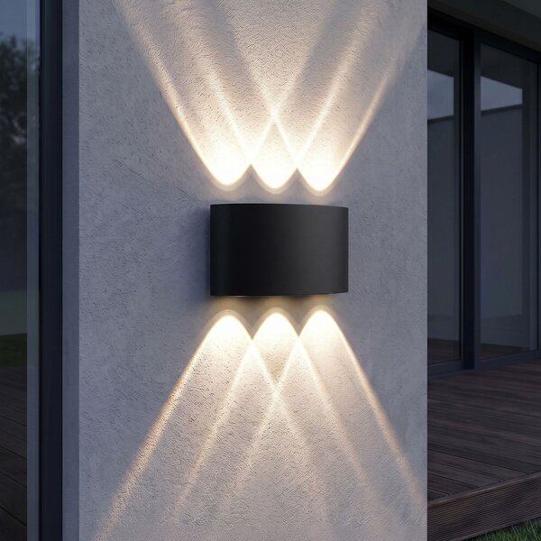 Fasadna stenska svetilka LED JNH040-6G Black