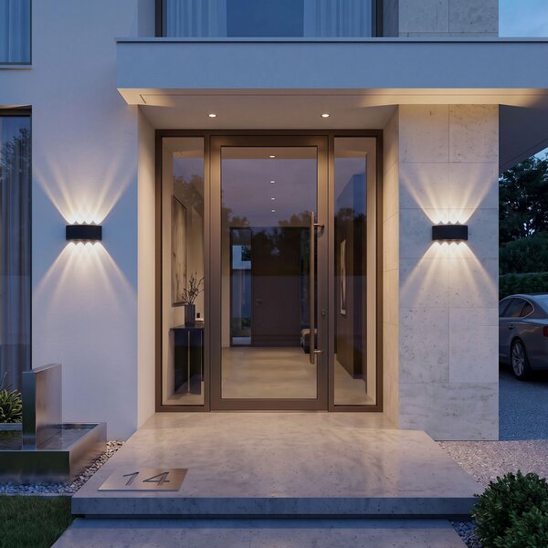Fasadna stenska svetilka LED JNH041-8G Black