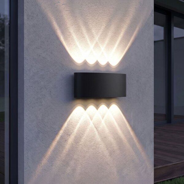 Fasadna stenska svetilka LED JNH041-8G Black