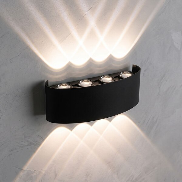 Fasadna stenska svetilka LED JNH041-8G Black