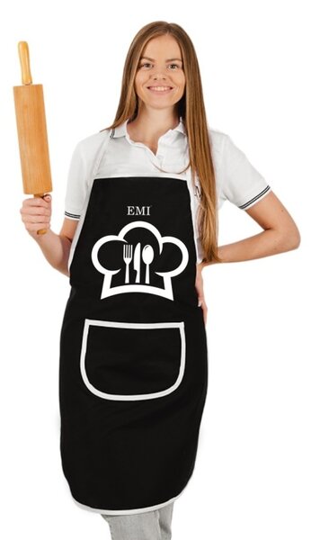 Kuhinjski predpasnik Chef EMI, črna
