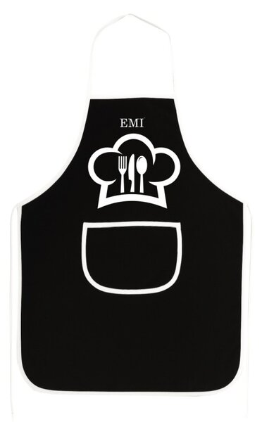 Kuhinjski predpasnik Chef EMI, črna