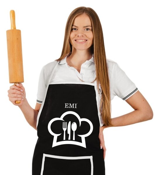 Kuhinjski predpasnik Chef EMI, črna
